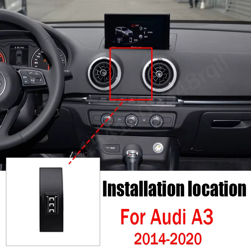 Gravity Car Phone Holder Mobile Cell Phone Support Mount for Audi A3 A1 Accessories