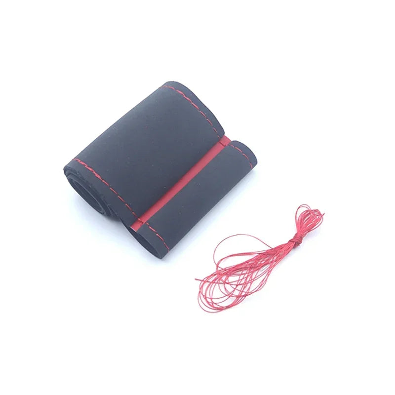 Suede Car Steering Wheel Cover Universal 38CM Car Steering Wheel Cover Leather Nterior Parts Braiding Cover for Steering Wheel