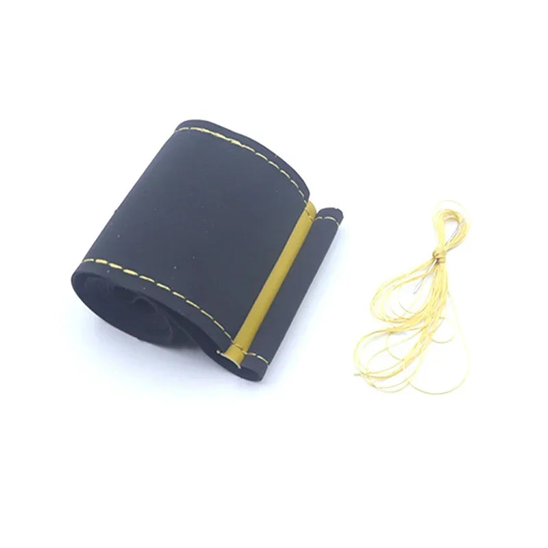 Suede Car Steering Wheel Cover Universal 38CM Car Steering Wheel Cover Leather Nterior Parts Braiding Cover for Steering Wheel