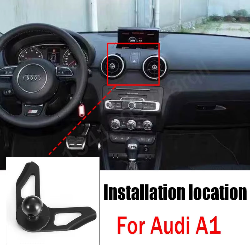 Gravity Car Phone Holder Mobile Cell Phone Support Mount for Audi A3 A1 Accessories